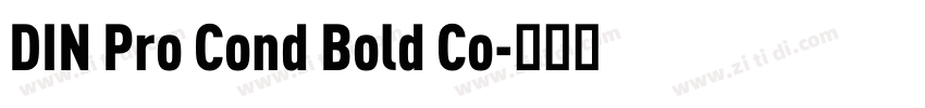 DIN Pro Cond Bold Co字体转换